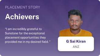 G Sai Kiran; Placed in ANZ