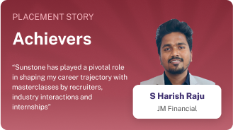 S Harish Raju; Placed in JM Financial